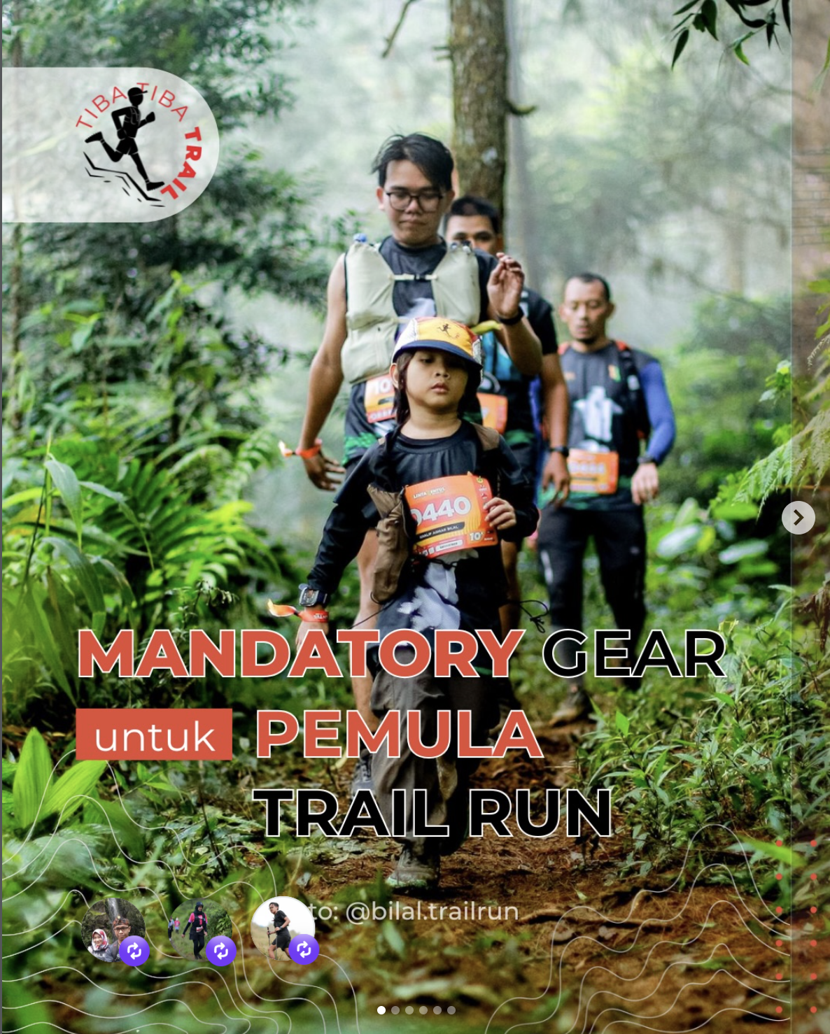 Mandatory gear untuk pemula trail run